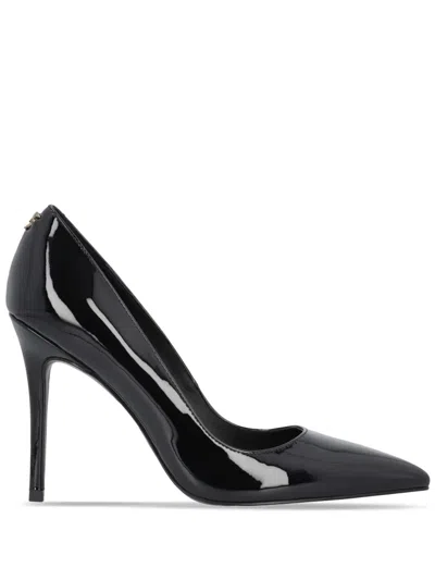 Pinko Black Juliette Glossy Stiletto Pointed-toe Pumps
