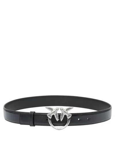 Pinko Black Leather Belt