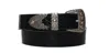 Pinko Black Leather Belt In Black