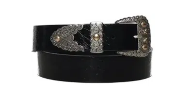 Pinko Black Leather Belt