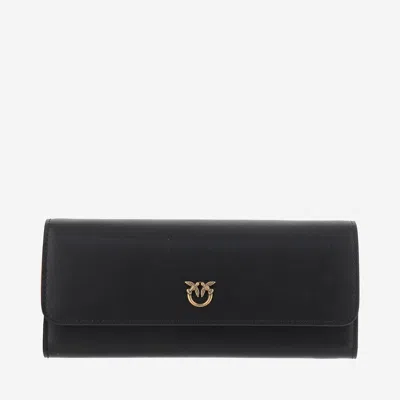 PINKO BLACK LEATHER CROSSBODY BAG