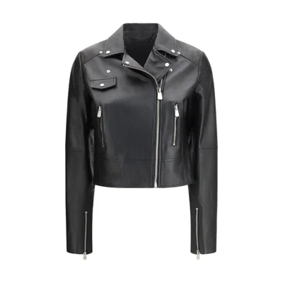 Pinko Black Leather Jacket