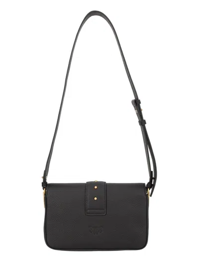 Pinko Black Leather Shoulder Bag