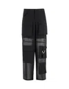 Pinko Black Limousine Cargo Trousers With Utility Style Pockets