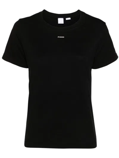 PINKO BLACK LOGO T-SHIRT