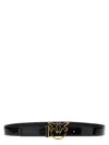 Pinko Fine Ceinture Avec Boucle Love Birds 1 Cm In Black