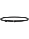Pinko Black Love Birds Buckle Belt In Black