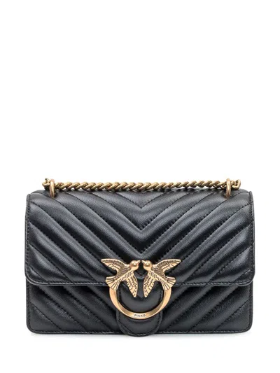 PINKO PINKO BLACK LOVE CLASSIC ICON V QUILT PINKO BAG