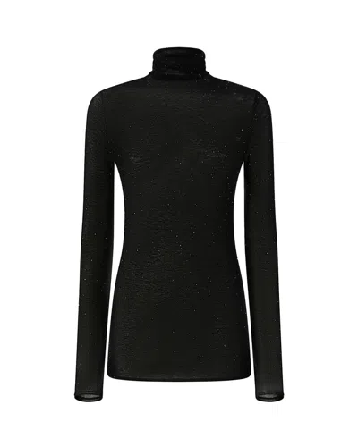 PINKO BLACK MICRO SEQUIN SWEATER