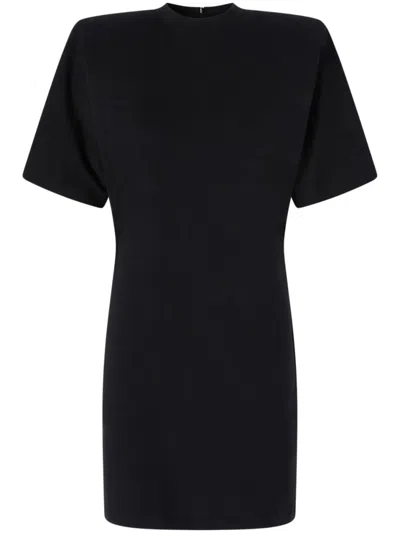 PINKO PINKO BLACK MINI DRESS WITH FITTED WAIST