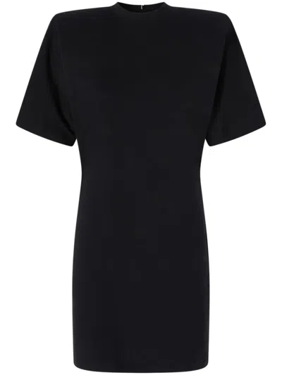 Pinko Black Mini Dress With Fitted Waist