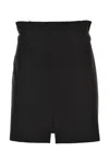 Pinko Black Mini Skirt In Black