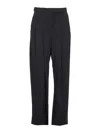 Pinko Flared Trousers With Belt Loops And Pockets In Blue