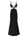 Pinko Black Muller Dress In Black