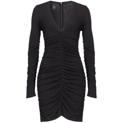 PINKO BLACK NYLON DRESS