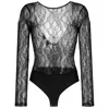 Pinko Chantilly Lace Long-sleeve Bodysuit