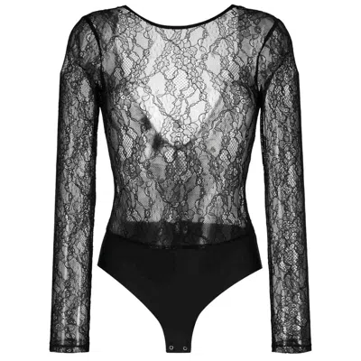 PINKO BLACK NYLON TOPS & T-SHIRT