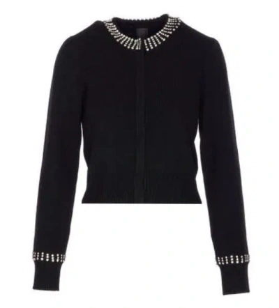 Pinko Black Nylon Wool Sweater