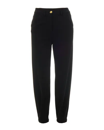 PINKO BLACK OVERSIZED TROUSERS