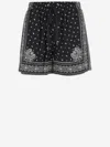 Pinko Short À Imprimé Bandana In Black