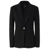 Pinko Black Polyester Suits & Blazer