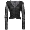 Pinko Tulle Sweater In Black