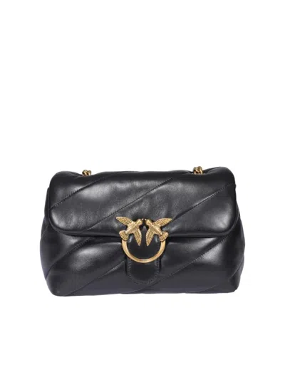 Pinko Black Quilted Shoulder Bag