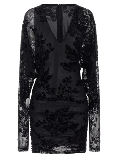 PINKO BLACK ROULETTE DRESS
