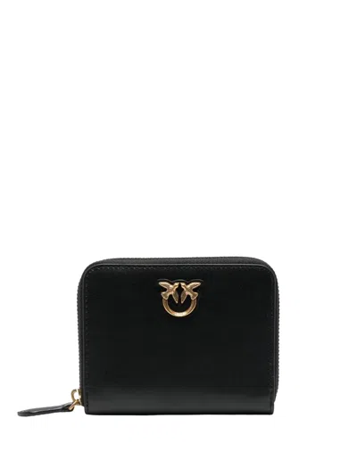 Pinko Black Smooth Zip-around Wallet
