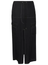 Pinko Black Straight Hem Skirts In Black