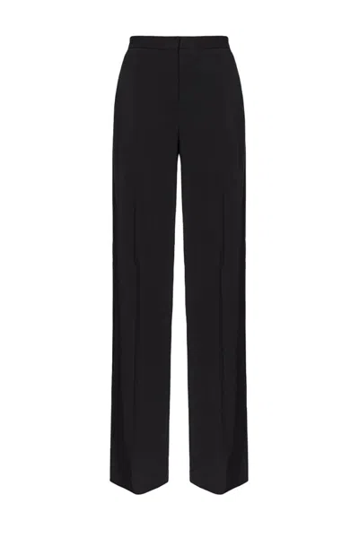 PINKO BLACK STRAIGHT TROUSERS