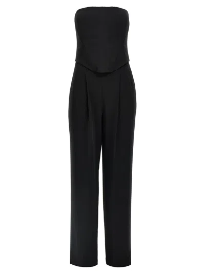 Pinko Strapless Jumpsuit In Black