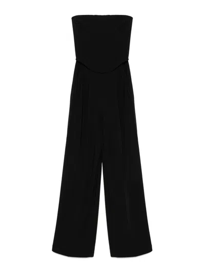 Pinko Strapless Jumpsuit In Black