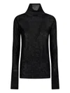 Pinko Fitted Wool Blend Sweater In Black