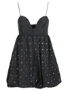 PINKO PINKO BLACK TAFFETA POLYESTER DRESS