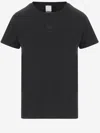 Pinko Black Tonal Logo T-shirt In Black