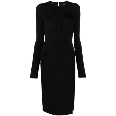 Pinko Black Viscose Dress