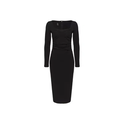 Pinko Black Viscose Dress