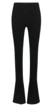 Pinko Black Wool-blend Trousers In Black