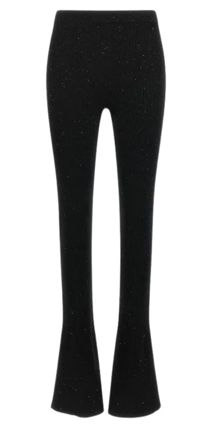 Pinko Black Wool-blend Trousers