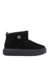 Pinko Black Boots With Shearling Lining In Black