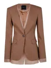 PINKO STRETCH LINO JACKET HEN E
