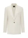 Pinko Single-breasted Blazer In White