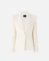 Pinko Blazer With Buttoned Sleeves In White