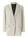 Pinko Alpaca-blend Blazer In Beige