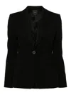 Pinko Peak-lapels Single-breasted Blazer In Black