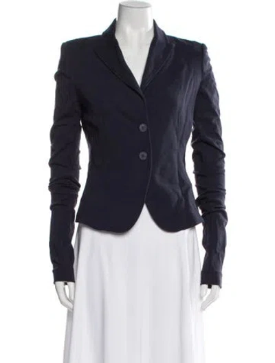 Pre-owned Pinko Blazer In Blue