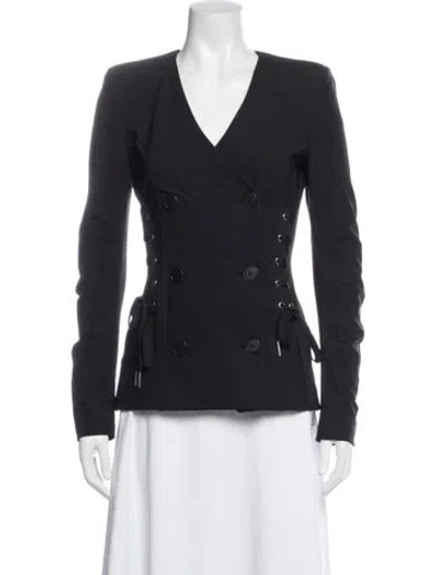 Pre-owned Pinko Blazer In Blue