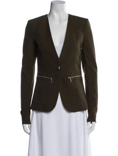 Pre-owned Pinko Blazer In Green