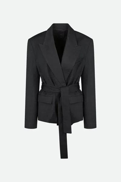 Pinko Blazer In Flanella Grigio